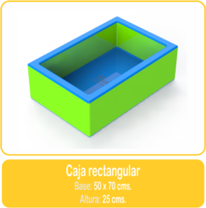 Caja rectangular estimulación temprana psicomotricidad