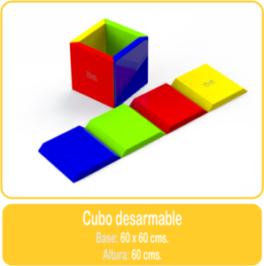 Cubo desarmable estimulación temprana psicomotricidad