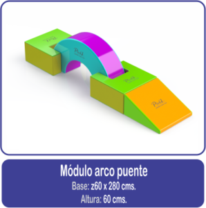 Módulo arco puente estimulación temprana psicomotricidad