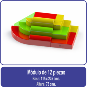 Módulo de 12 piezas estimulación temprana psicomotricidad