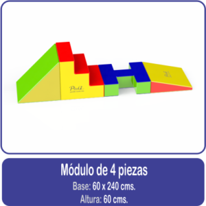 Módulo de 4 piezas estimulación temprana psicomotricidad