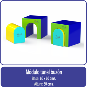 Módulo túnel buzon estimulación temprana psicomotricidad